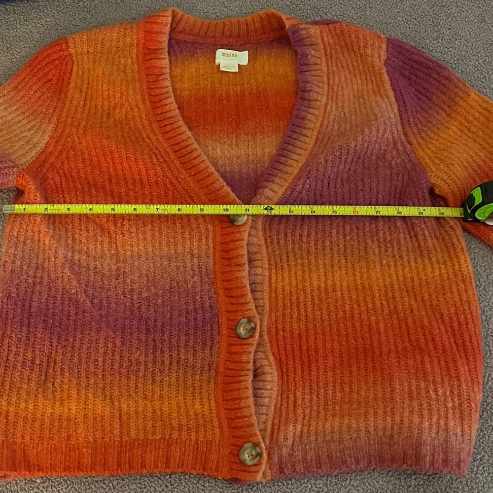 Maeve Hallie Multicolor Gradient Cardigan - Picture 8 of 9